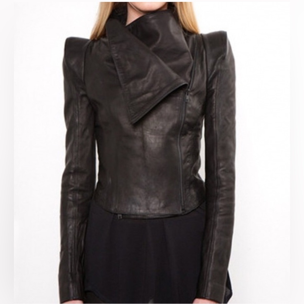 Skingraft leather jacket